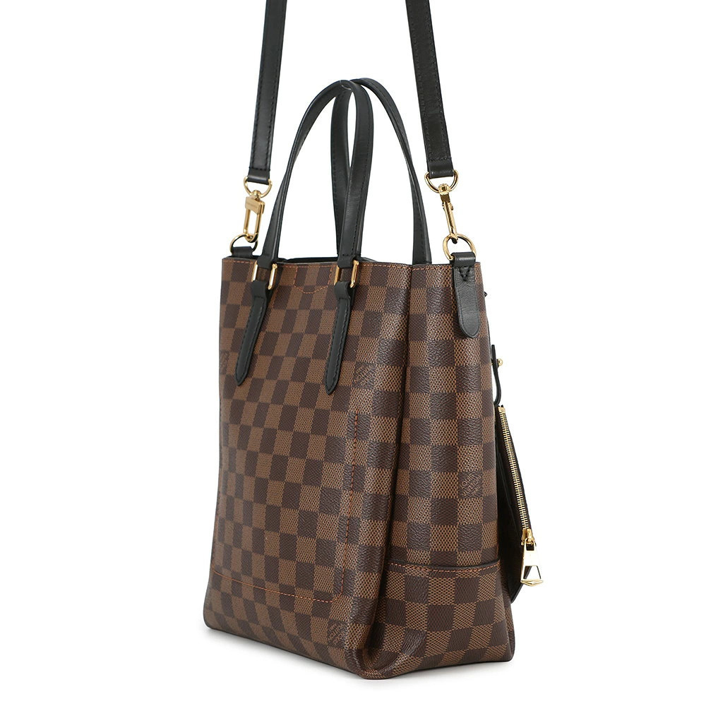 Louis Vuitton Ebene Black NV Damier Handbag Brown Bag Shoulder Belmont